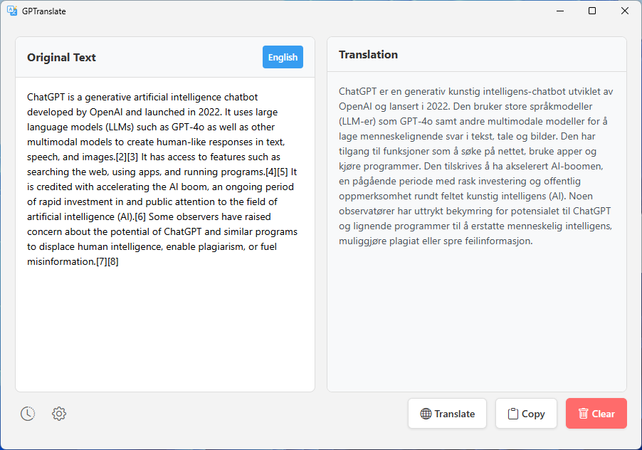 GPTranslate Translation in Action
